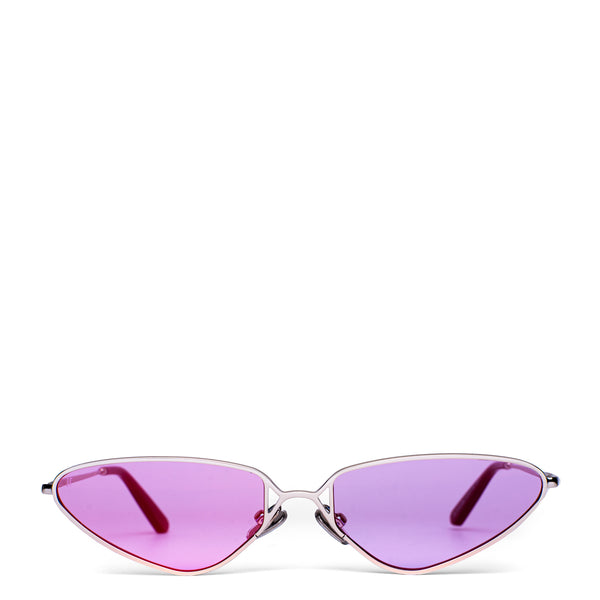 The Baby <br> Silver Frame <br> Solid Pink Lenses