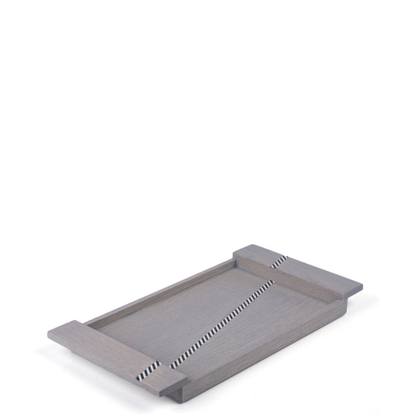 Funquetry Crisscross Tray <br> Grey <br> (L 33 x W 17) cm