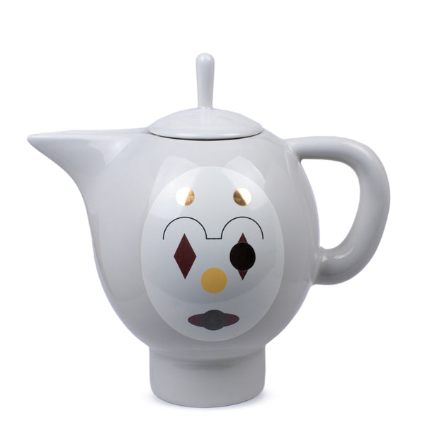 David Teapot <br> Glossy Grey with Graphic