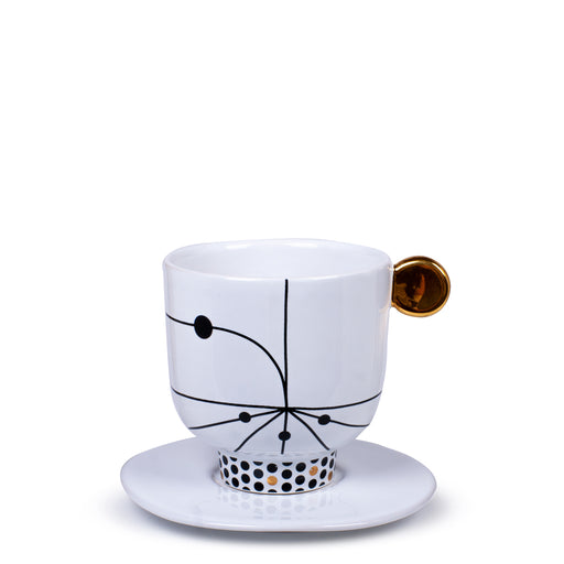 Teacup with Saucer <br> (H 9) cm