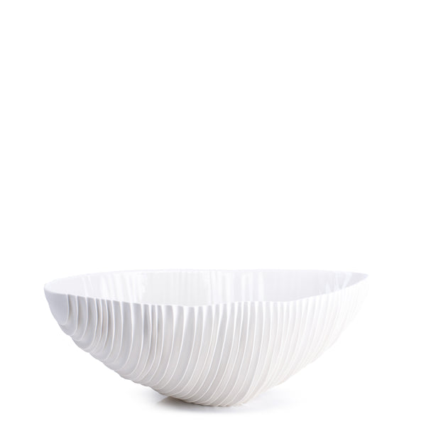 Novalis Kohili-B Bowl <br> White <br> (L 39 x W 19 x H 13) cm