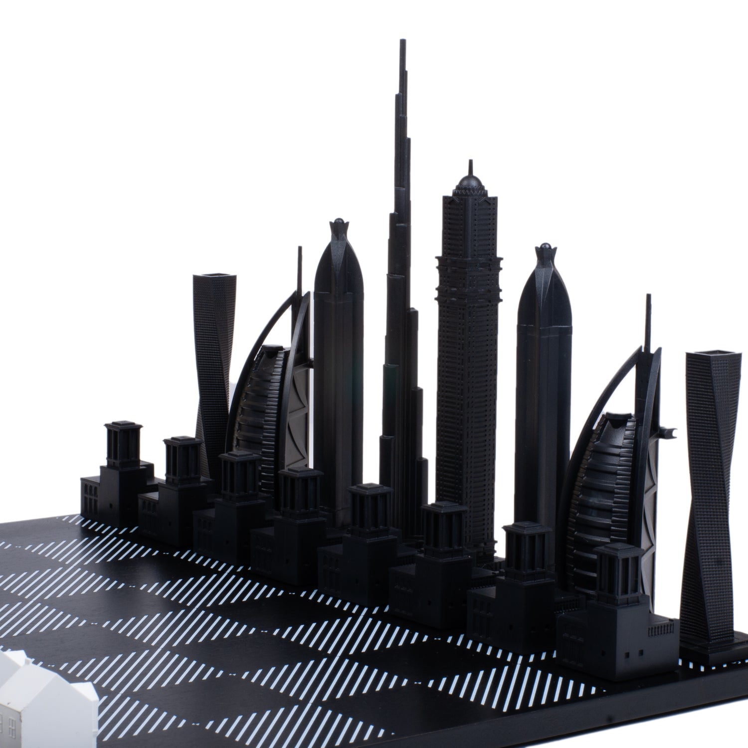 Sky - Stainless Steel London Vs Dubai Edition Chess Board – Maison SIA