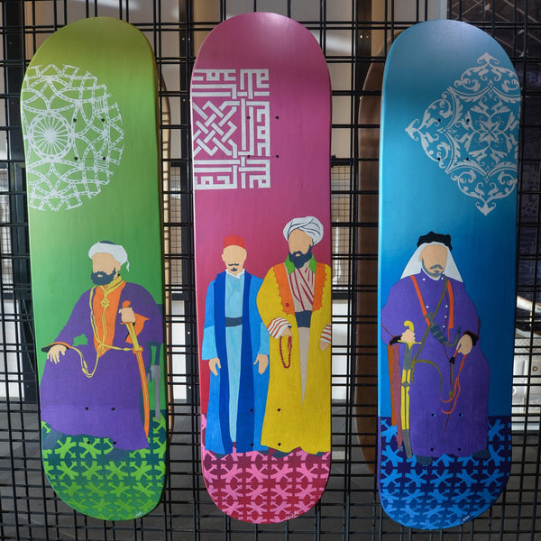 Skateboard Art <br> Desert People