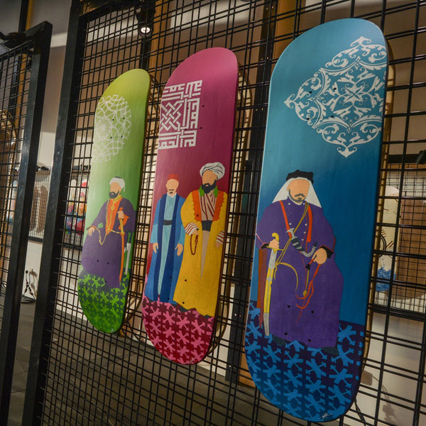 Skateboard Art <br> Desert People