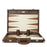 Dark Brown Crocodile <br> Backgammon Set with Handle <br> (L 52 x W 36) cm