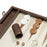Dark Brown Crocodile <br> Backgammon Set with Handle <br> (L 52 x W 36) cm