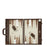 Dark Brown Crocodile <br> Backgammon Set with Handle <br> (L 52 x W 36) cm