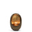 Standing Egg Candle Holder <br> Nickel and Gold <br> (L 25 x W 15 x H 38) cm