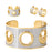 Eyelet Cuff, Ring & Earrings <br> Gold/Silver <br> Set of 3
