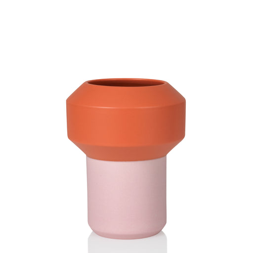Fumario Vase <br>Orange / Pink <br> (H 20.5) cm