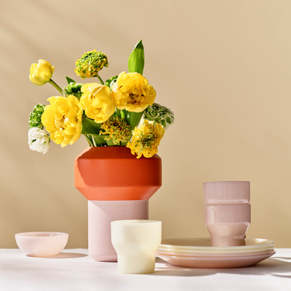 Fumario Vase <br>Orange / Pink <br> (H 20.5) cm