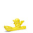 Flowerthief Vase <br> Yellow <br> (L 16 x W 4 x H 8.5) cm