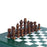 Chess Set <br> Forest Green Alligator <br> (L 36.5 x H 5.2) cm
