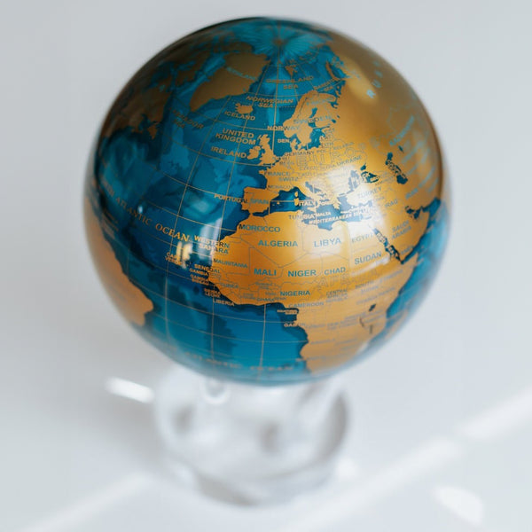 Globe <br> Blue & Gold <br> (Ø 21 x H 29) cm