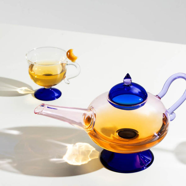 Sogni d'Oriente Teapot <br> Pink / Blue <br> (Ø 15 x 23 x H 18) cm