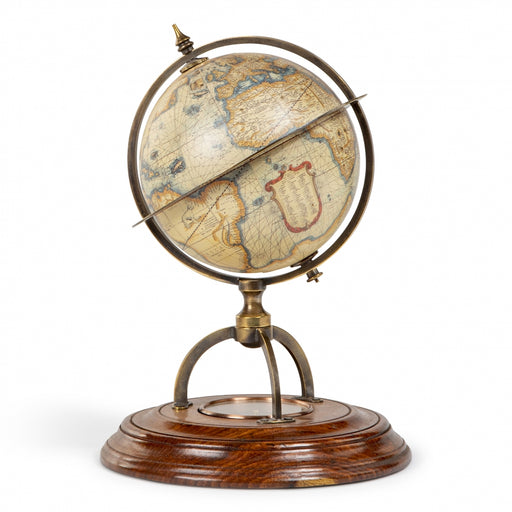 Terrestrial Globe with Compass <br> (H 21.1) cm