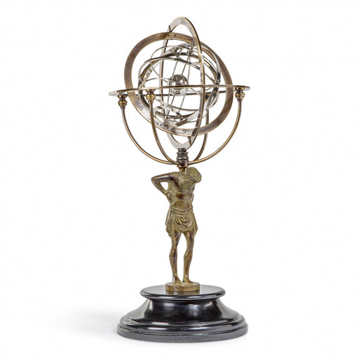 18th C. Atlas Armillary <br> (Ø 25.5 x H 56) cm