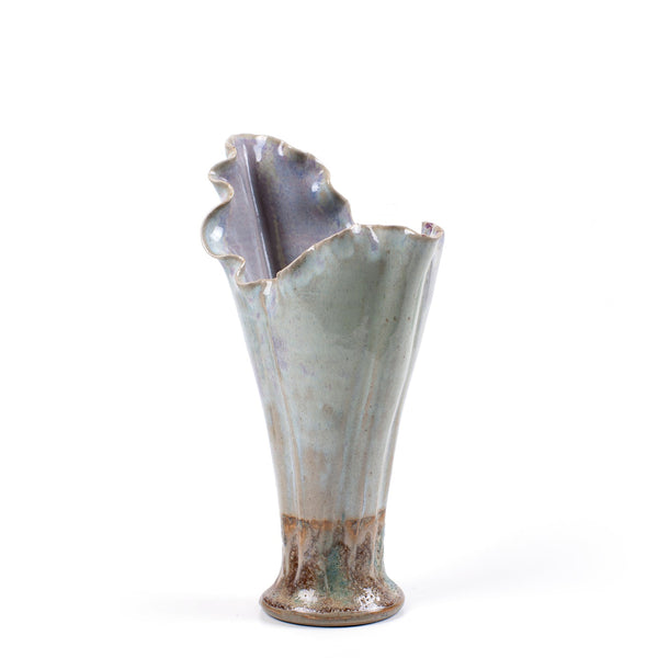 Goblet Vase <br> Violet & Green <br> (D 15 x H 20) cm