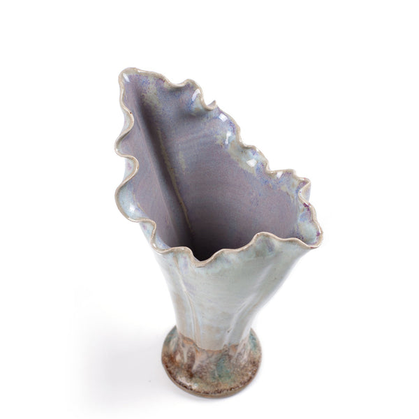 Goblet Vase <br> Violet & Green <br> (D 15 x H 20) cm