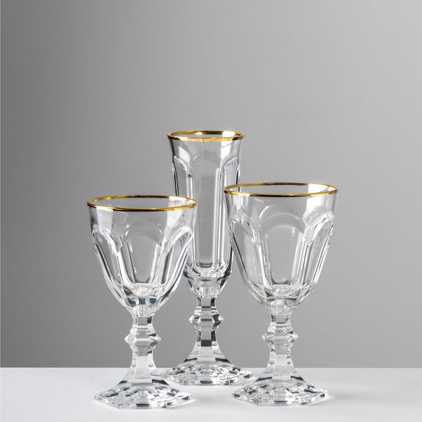 Dolce Vita Filo Oro Wine Glass <br> Set of 6 <br> 120 ml