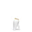 My Superhero Vase<br> Glossy White and 24 Carats Gold <br> (H 27.5) cm