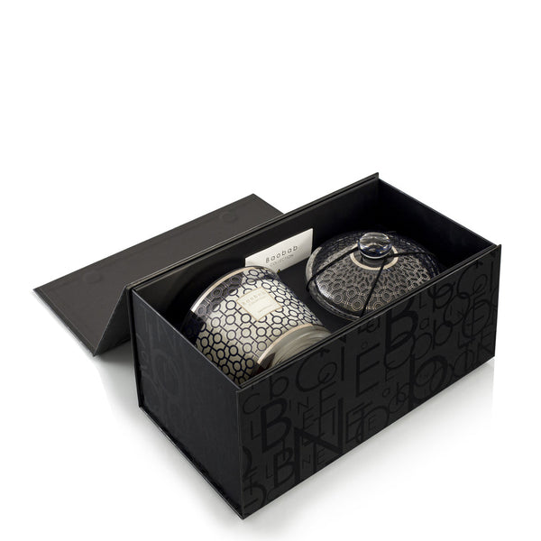 The Gift Box Gentlemen Candle with Dome <br> Rum, Saffron, Labdanum <br> (H 10) cm