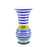 Geo Lines Vase <br> Blue and Gold <br> (D 22 x H 40) cm