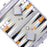 Cool Grey & Orange Snake <br> Backgammon Set <br> (L 38 x W 24.5) cm