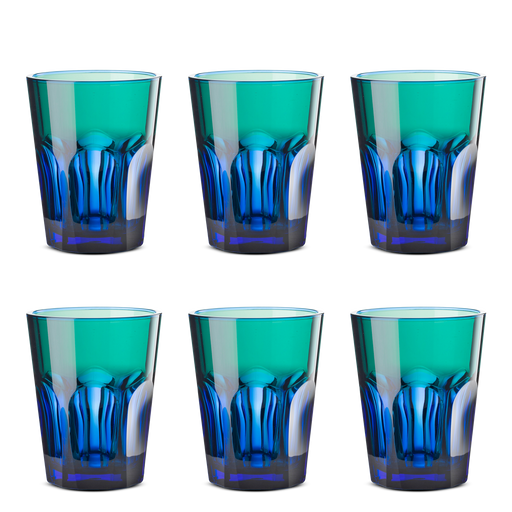 Double Face Tumbler <br> Set of 6 <br> 390 ml