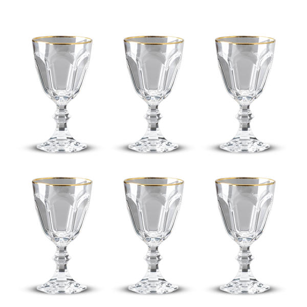 Dolce Vita Filo Oro Water Glass <br> Set of 6 <br> 200 ml