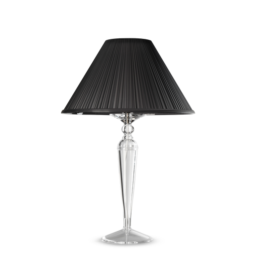 Plissé LED Table Lamp <br> Frost Grey <br> (Ø 37 x H 50) cm