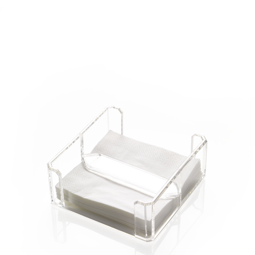 Kaspar Napkin Holder <br> Clear <br> (L 19 x 19 x H 8) cm