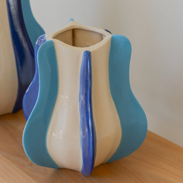 Blue Heaven Vase
<br> (L 24 x W 22 x H 30) cm