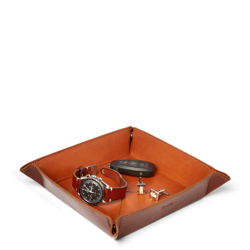 Helsinki Valet Tray <br>Tan and Choco-Brown