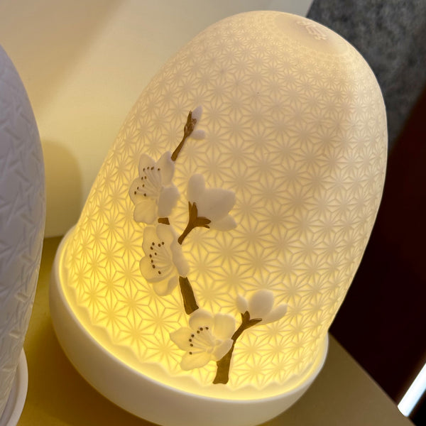 Cherry Blossoms Dome <br> Rechargeable Table Lamp <br> (Ø 11 x H 15) cm