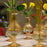 Amber Spherical Vases <br> Set of 6