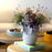 Flower Crafted Round Vase <br> White <br> (Ø 20 x H 20) cm