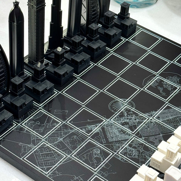 Chess Set <br> Dubai Edition with Dubai Map Board