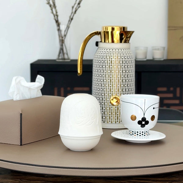 Mihrab Lithophane <br> Tealight Holder <br> (Ø 9 x H 12) cm