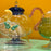 Garden Picnic Dish with Dome <br> 
Butterfly and Moon <br> 
(Ø 14 x H 9 x 13) cm