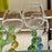 Desert Plants Stemmed Glass <br> Light Blue Cactus <br> 350 ml