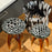Jellyfish Decorative Ornament <br>
White / Black / Brown <br>
Set of 2