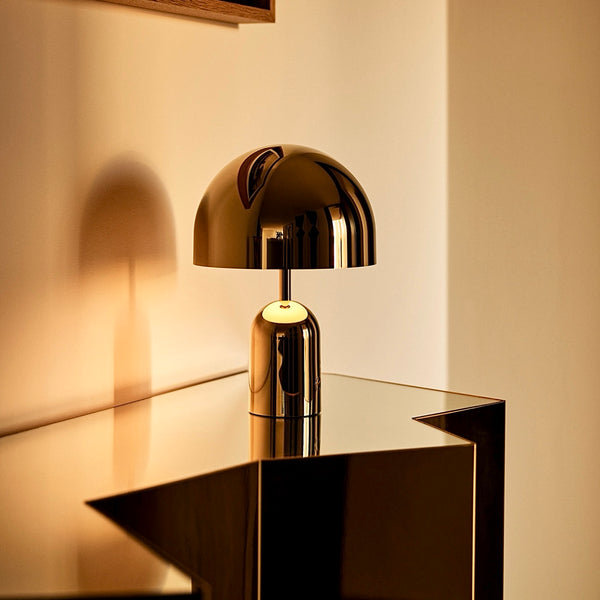 Bell Portable LED <br> Rechargeable Table Lamp <br> Gold <br> (L 28 x W 7.6 x H 28) cm