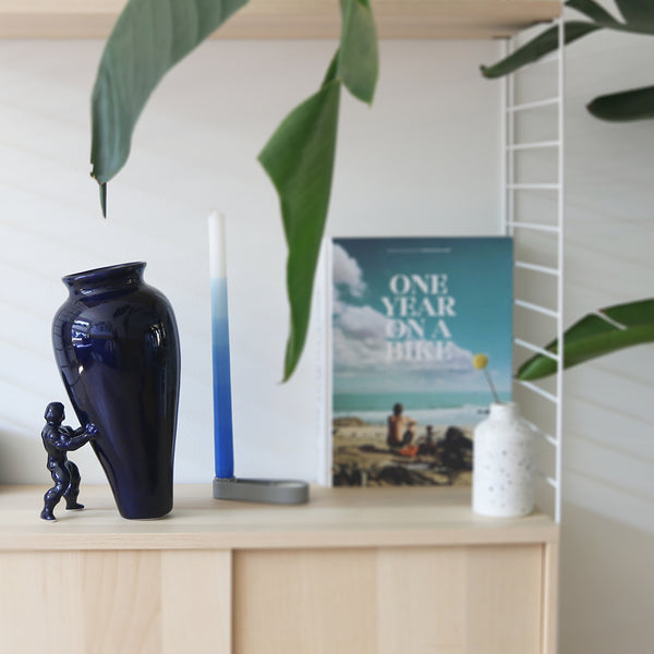 My Superhero Vase<br> Glossy Blue <br> (H 27.5) cm