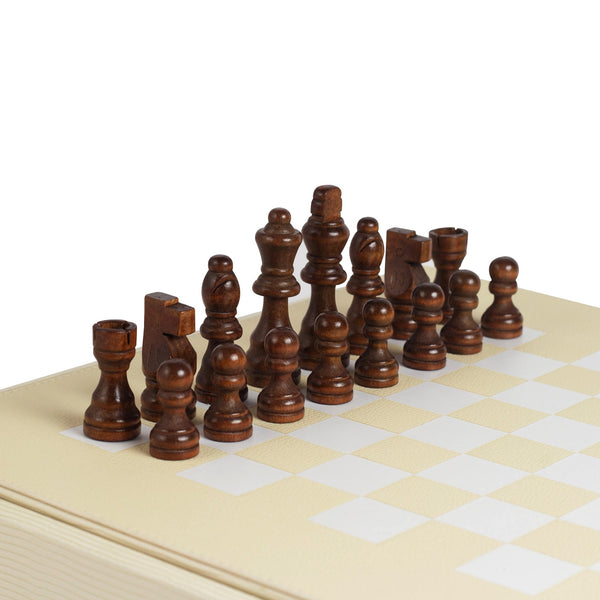 Chess Set <br> Ivory Lizard <br> (L 36.5 x H 5.2) cm