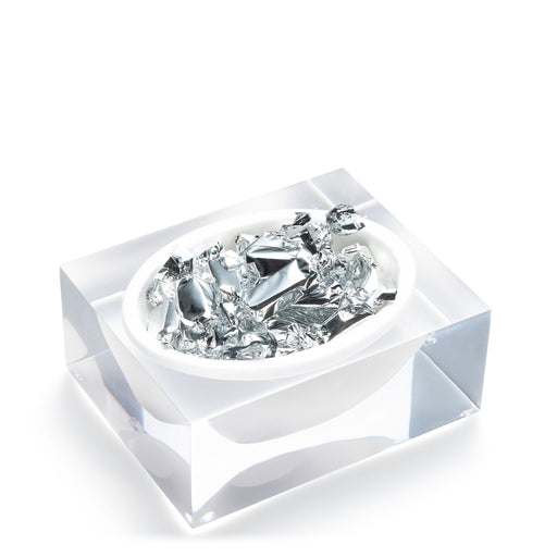 Block Bowl <br> Hamptons White <br> (L 13 x W 6.4 x H 7) cm