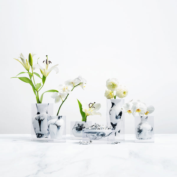 Hogan Vase <br> White Marble