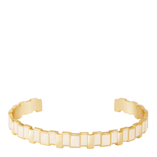 Inès Multi Thin Cuff <br> White Sand