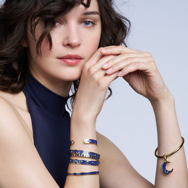 Thin Cuff <br> Navy Blue