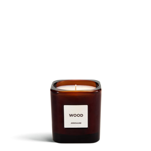 Wood Library Candle<br> 
(H 9) cm